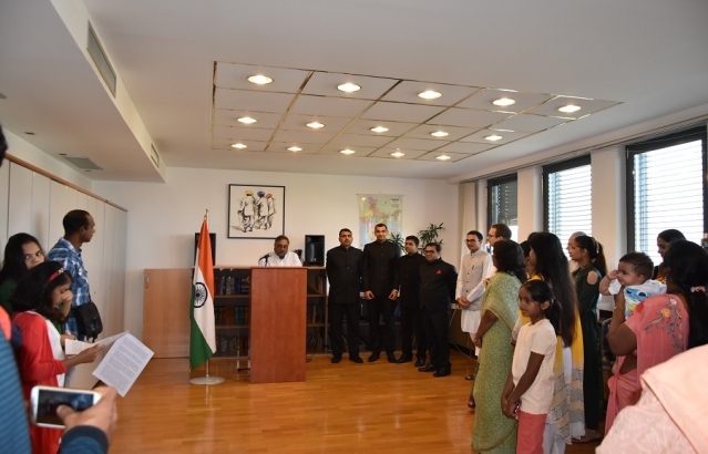 Embassy celebrated the Independence Day of India, on 15 August 2018